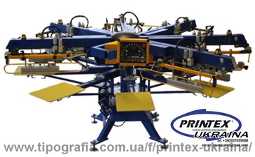 WORKMAN S Автоматический трафаретный станок карусельного типа для печати по текстилю &mdash; Printex Ukraina